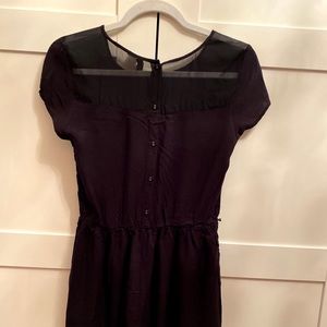 h&m sz 6 black dress sheer Zara shein a&f express